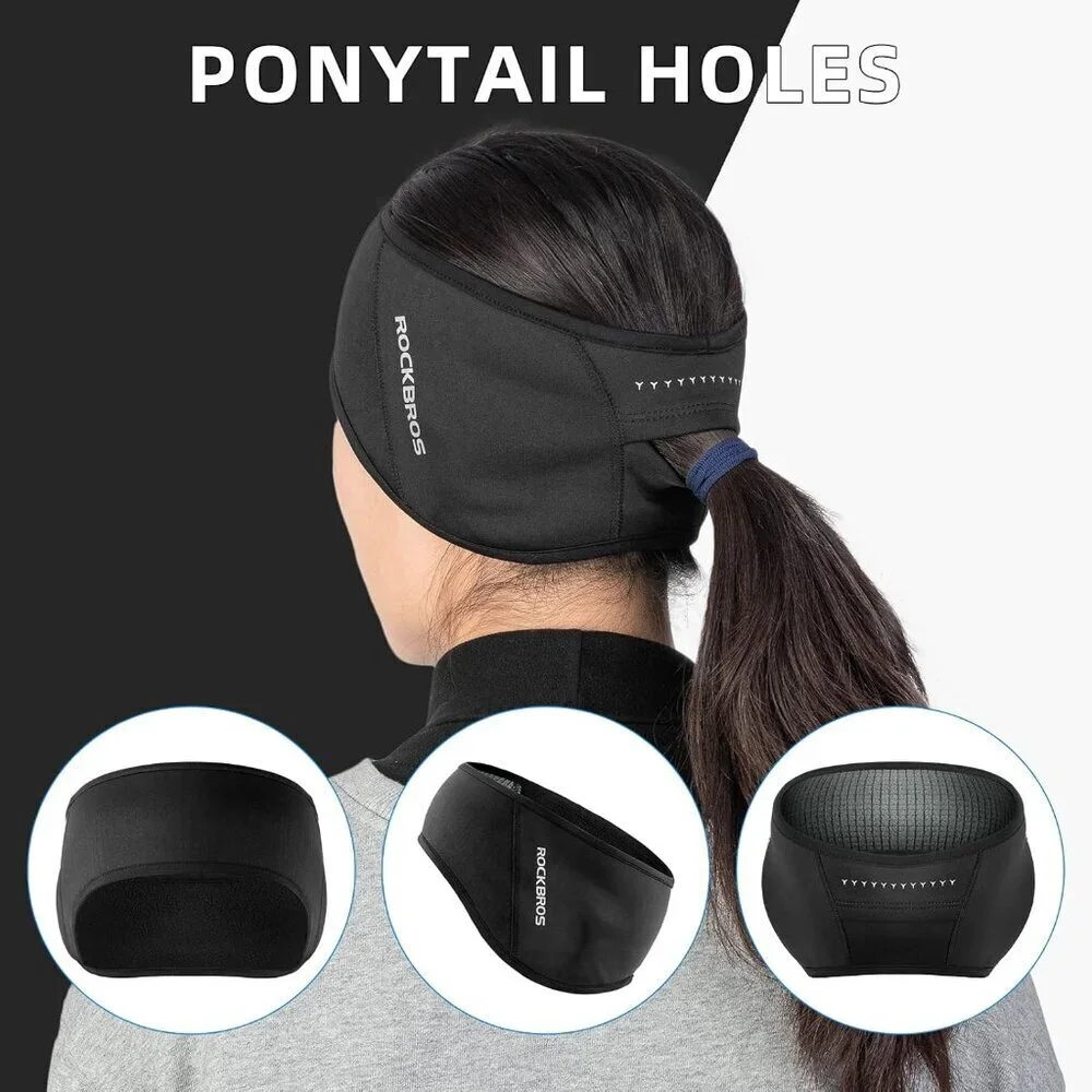 Fleece Ear Warmer Headband Women Men Winter Cold Weather Ski Running Cycling